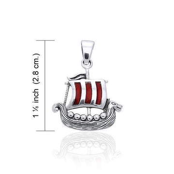 Viking Ship Pendant TPD853 - Jewelry